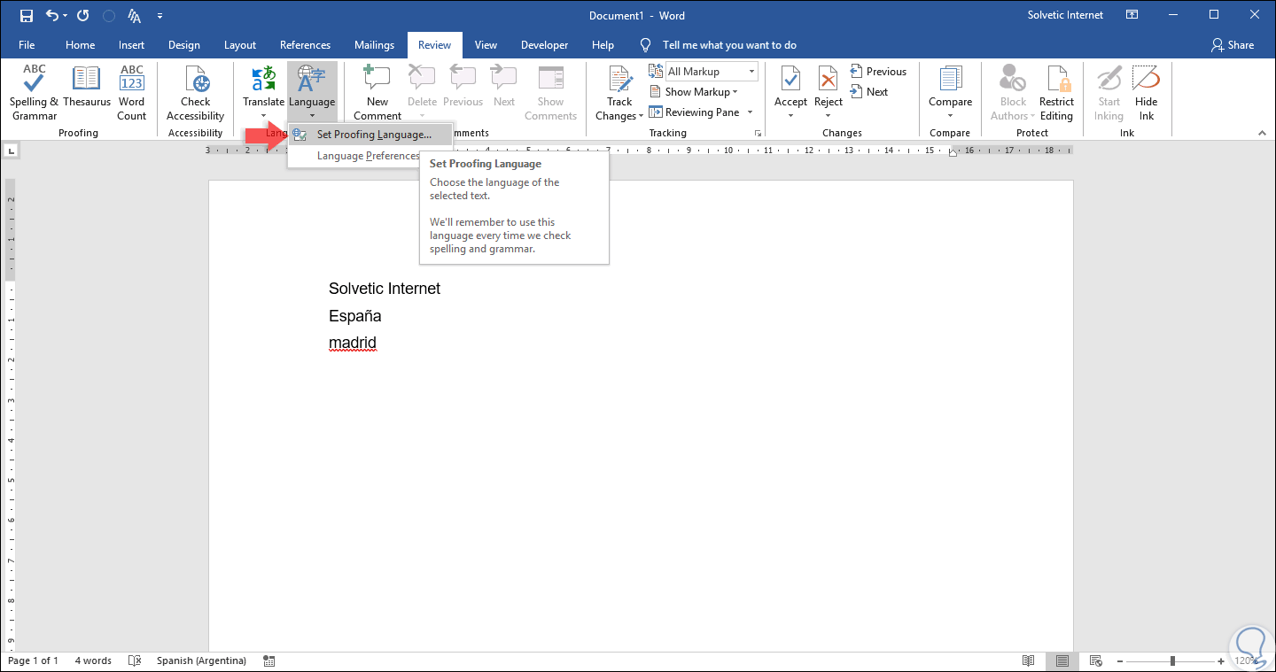Cambiar idioma Word 2019, 2016 ✔️ Idioma Corrector - Solvetic