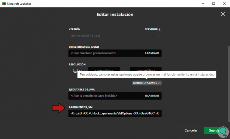 jvm arguments minecraft on at launcher jvm arguments minecraft on at launcher