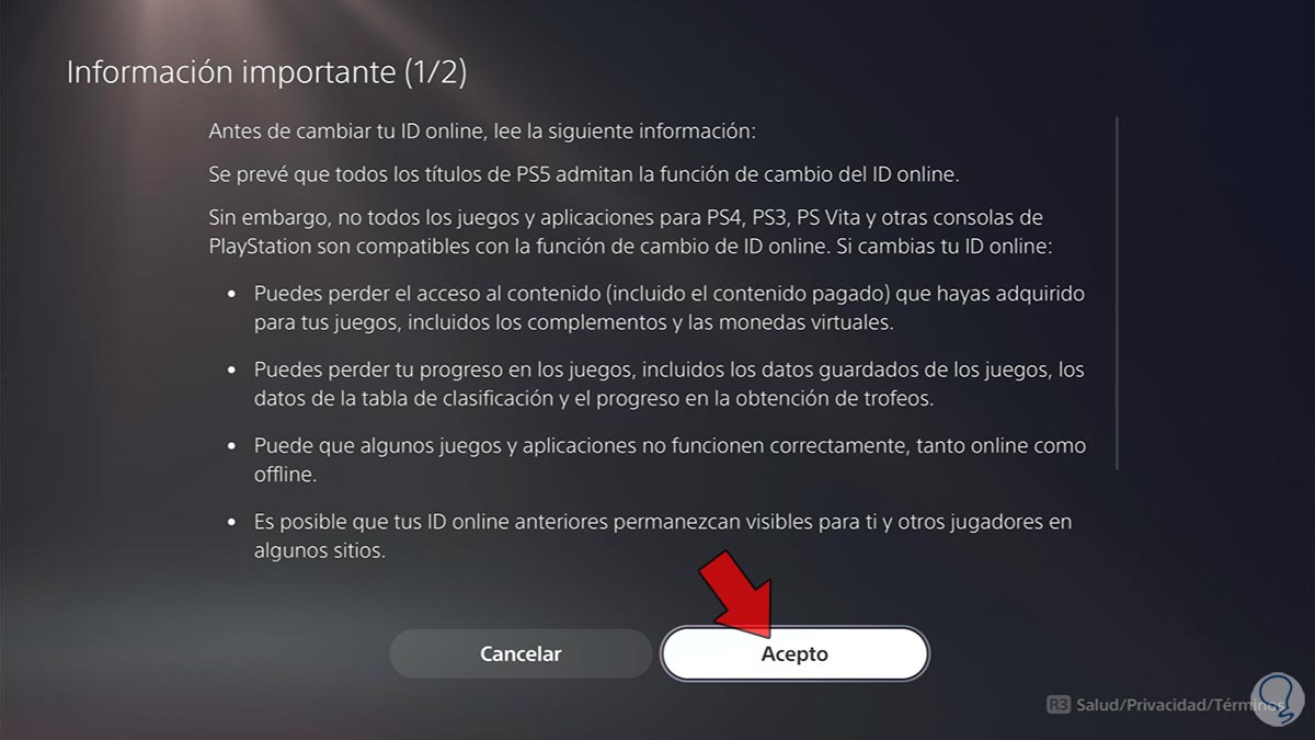 Cómo cambiar el ID ONLINE de PS5 - Solvetic