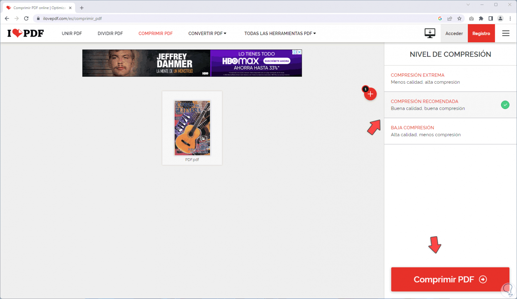 Cómo Comprimir un Archivo PDF para que Pese Menos ️ Sin Programas