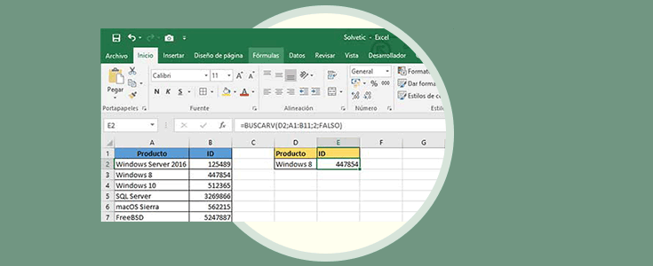 Cómo ordenar y buscar datos VLOOKUP y BUSCARV Excel 2016