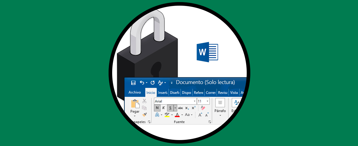 Proteger documento Word solo lectura Word 2019 y Word 2016