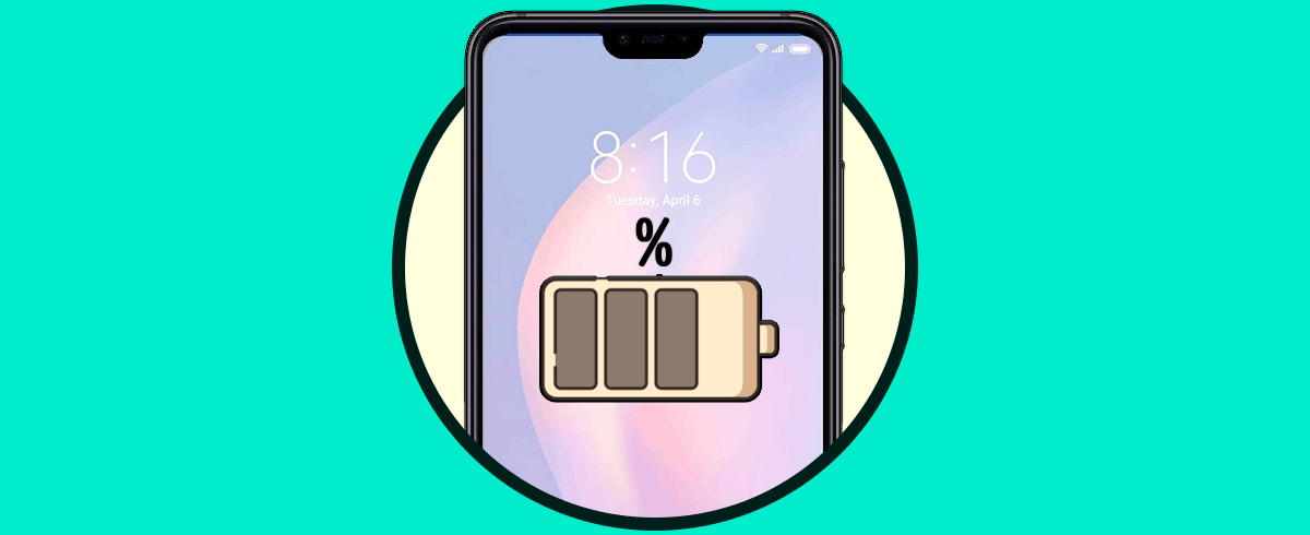 Cómo mostrar porcentaje de batería Xiaomi Mi 8 Lite