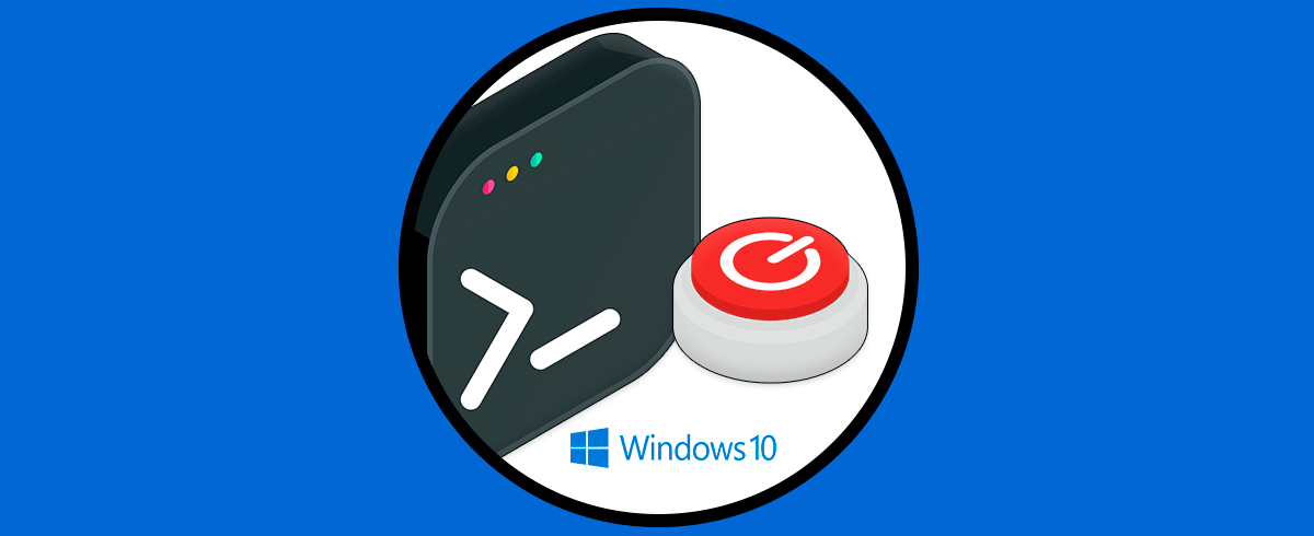 Comando reiniciar, apagar, bloquear o cerrar sesión Windows 10 CMD