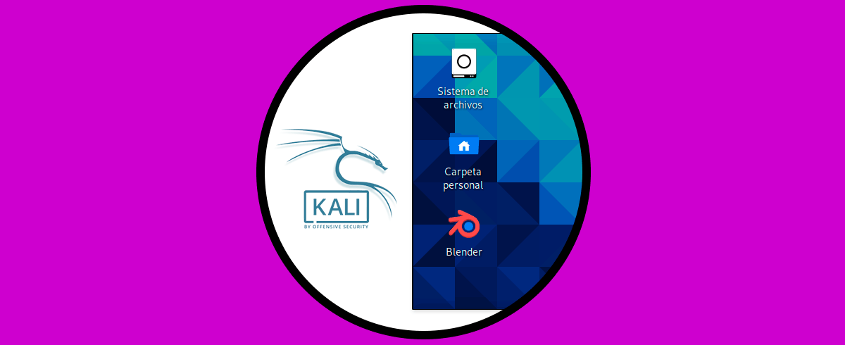 Crear acceso directo Kali Linux