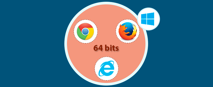 Cómo usar Chrome, Firefox o I.Explorer 64 Bits Windows 10, 8, 7