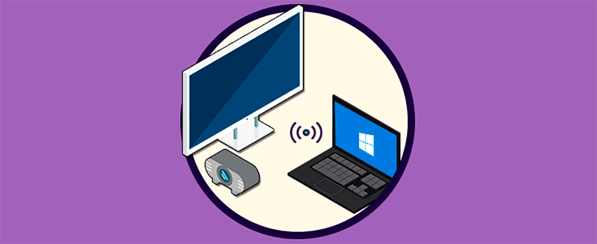 Cómo conectar ordenador PC Windows 10 a TV o proyector