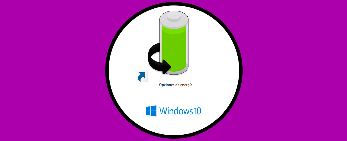 Crear acceso directo Opciones de Energía Windows 10