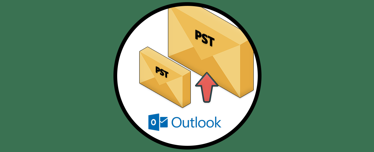 Aumentar tamaño límite archivo PST Outlook