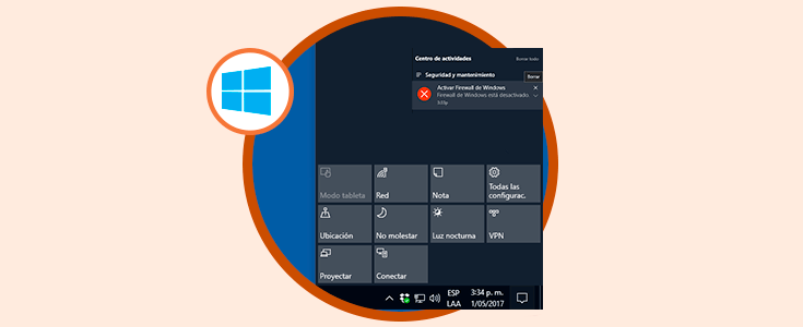 Configurar Centro de acciones y notificaciones Windows 10
