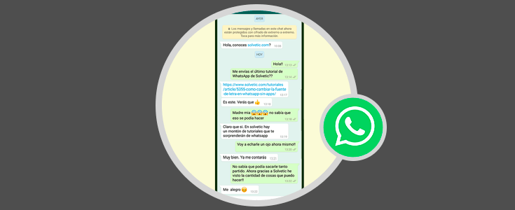 Cómo enviar conversación completa de WhatsApp en una foto