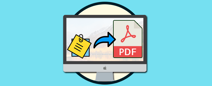 Cómo exportar notas como PDF en Mac