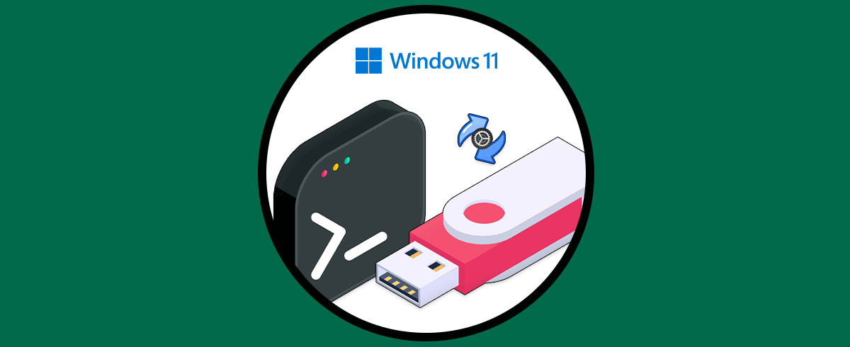 Formatear USB desde CMD Windows 11