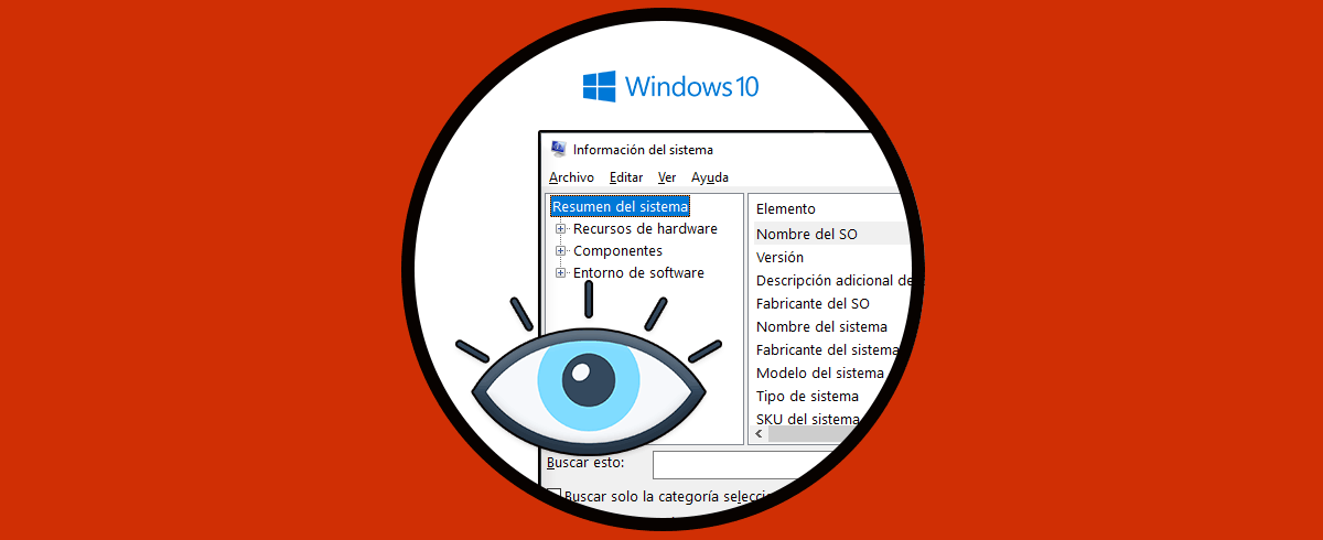 Cómo ver Información del Sistema en Windows 10