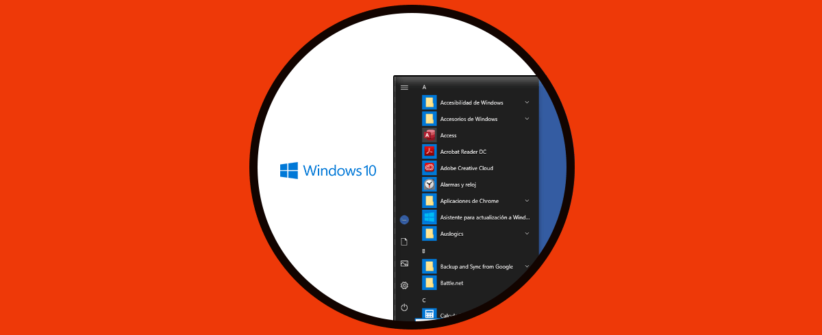 Cómo poner Menú Inicio Clásico en Windows 10 Sin programas