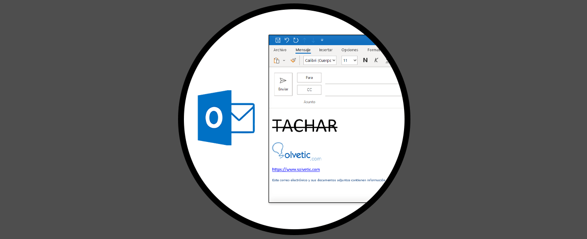 Cómo Tachar en Outlook Algo de Texto