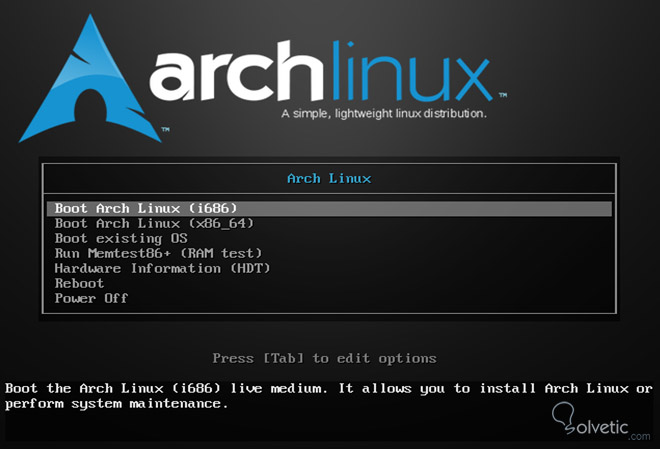 Instalación De Arch Linux Con La Iso Oficial Solvetic