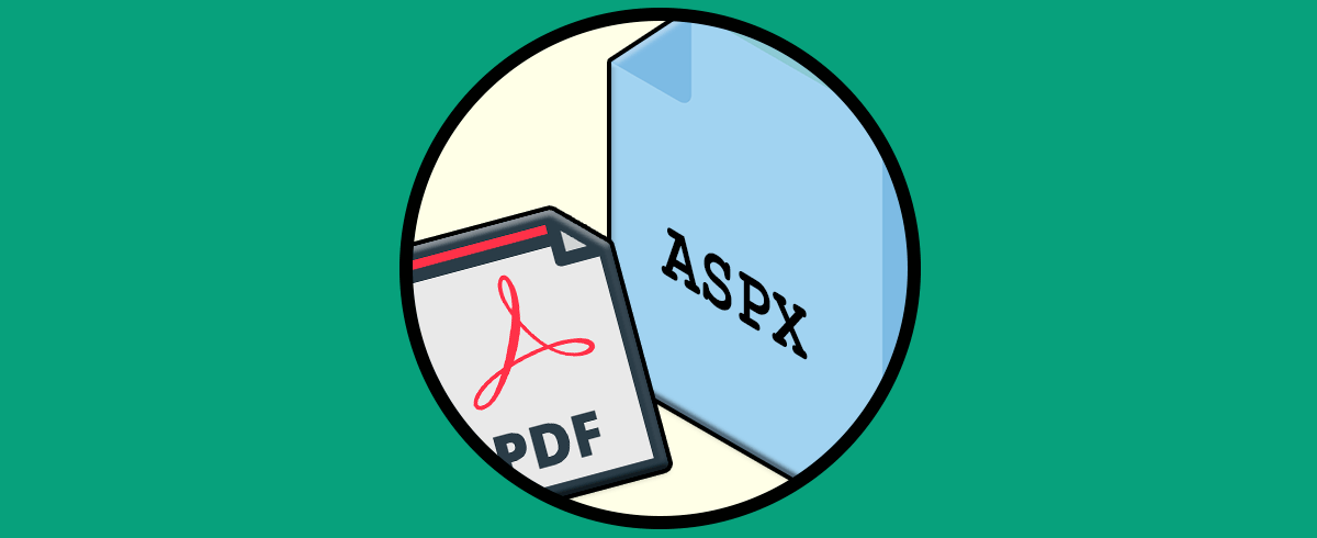 Cómo abrir archivo ASPX y convertir a PDF