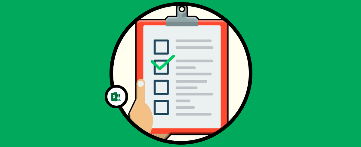 Cómo crear checklist en Excel 2016 o Excel 2019