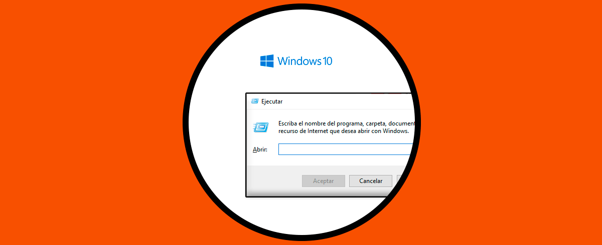Abrir Ejecutar en Windows 10