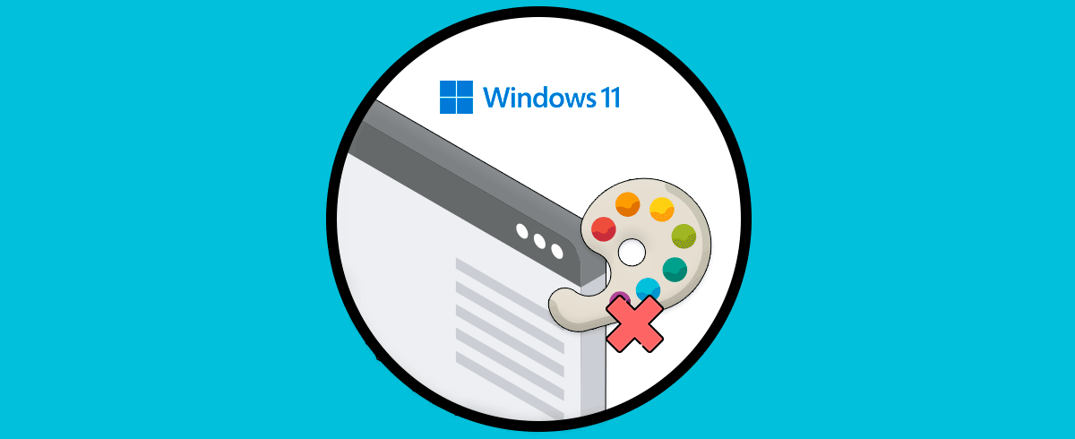 Desactivar color borde de ventanas Windows 11 sin Programas
