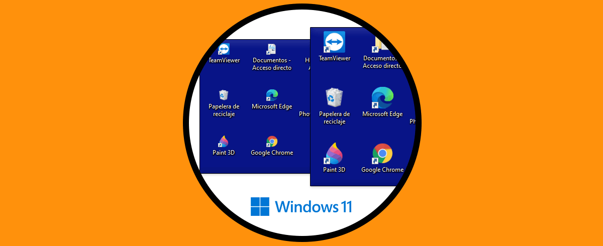Cambiar tamaño de Iconos en Windows 11 | Escritorio
