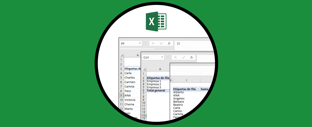 Cómo hacer una Tabla Dinámica con varias hojas de Excel