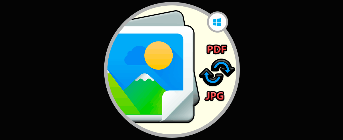 Cómo pasar imágenes PDF a JPG Windows 10
