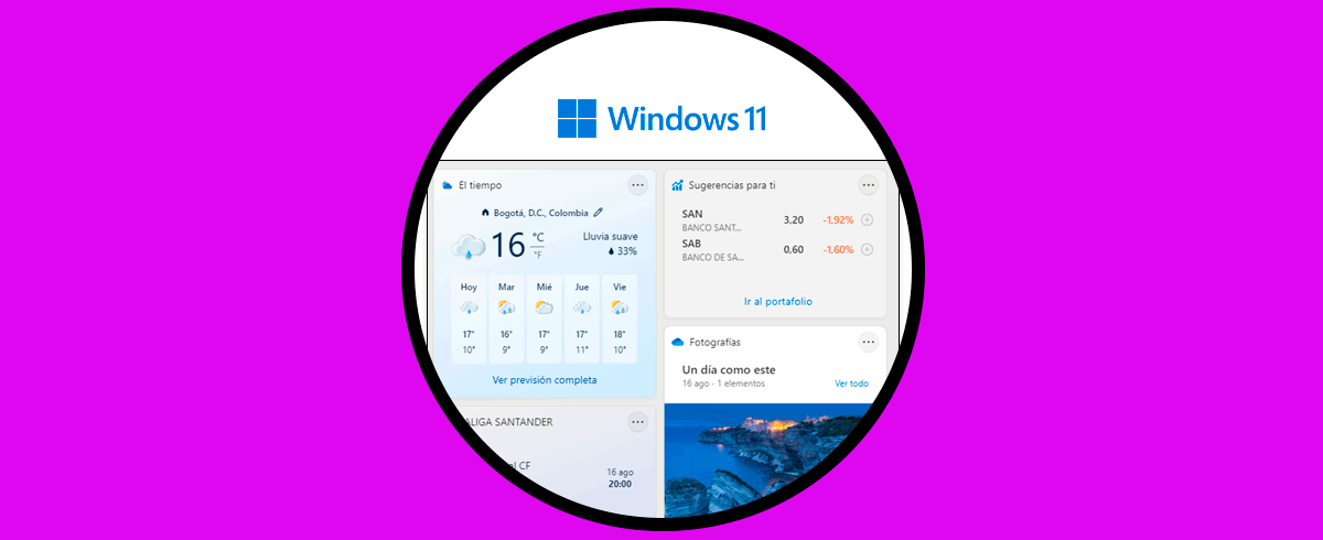 Cómo añadir icono Widgets en Barra de tareas Windows 11