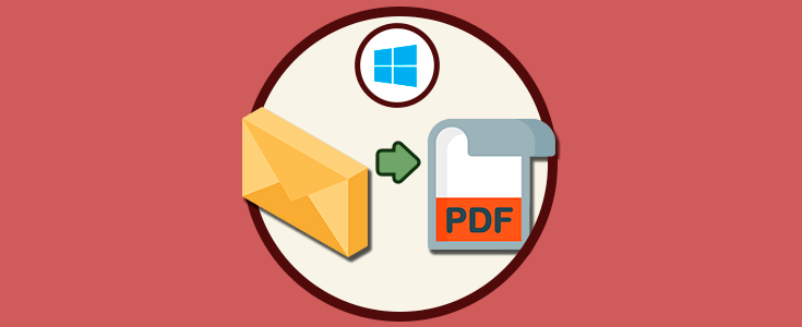 Guardar correo (email) como archivo PDF en Windows 10
