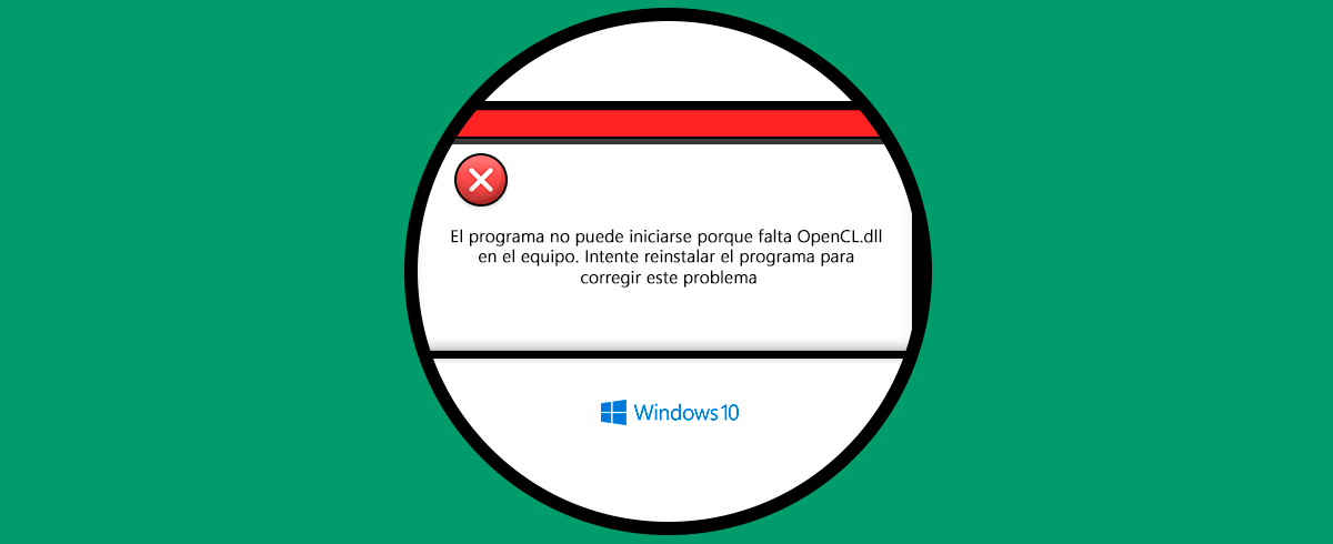 Error openCL.dll Missing Windows 10 | Solución descargar