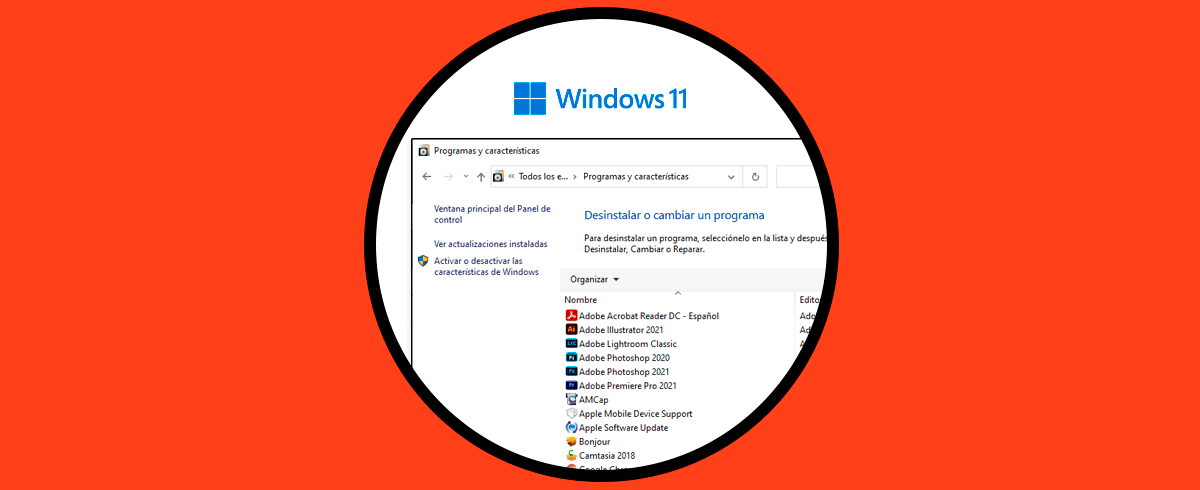 Cómo abrir Programas y Características en Windows 11