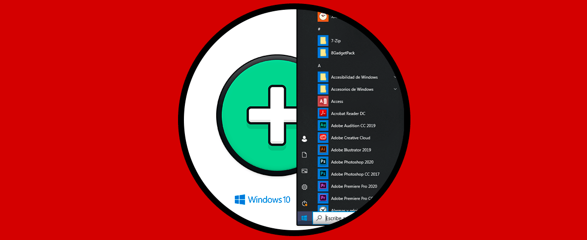 Cómo añadir programas y enlaces en Menú Inicio Windows 10