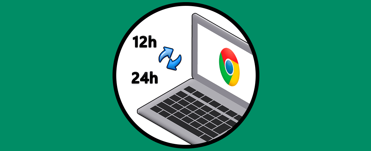 Cambiar hora de 12 a 24 horas en Chromebook