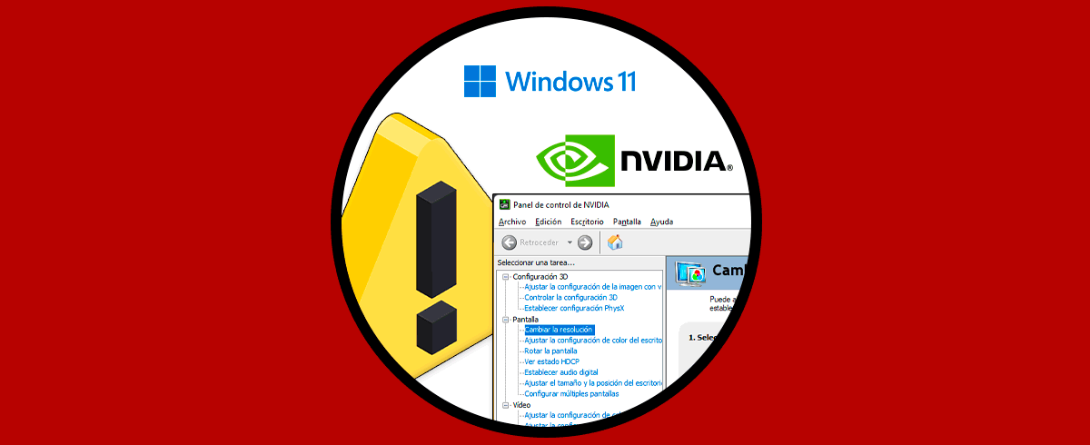 Abrir Panel de Control NVIDIA Windows 11 | No aparece y no abre