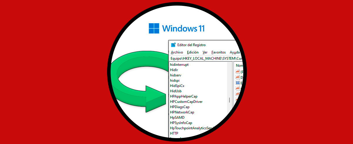 Hacer Copia de Seguridad o Restaurar Registro Windows 11