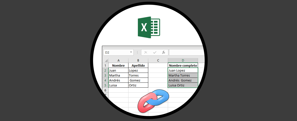 Cómo unir Celdas de Excel