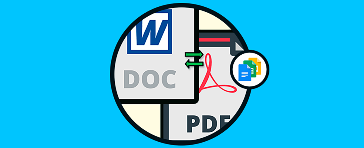 Cómo convertir Word a PDF o PDF a Word con Google Docs