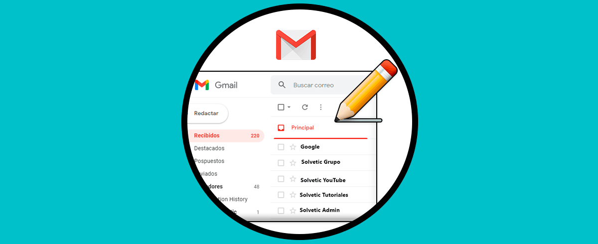 Cambiar nombre para mostrar Gmail